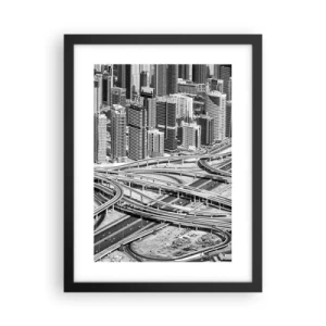 Plakát v černém rámu - Dubaj – nemožné město - 30x40 cm