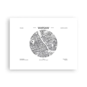 Plakát - Anatomie Varšavy - 40x30 cm