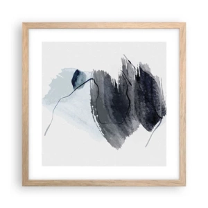 Plakát v rámu světlý dub - Intenzita a pohyb - 40x40 cm