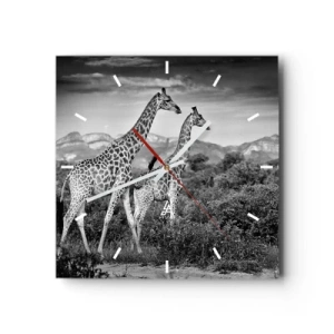 Nástěnné hodiny - Vyšší kruhy v Africe - 40x40 cm