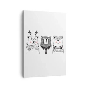 Obraz na plátně - Medvěd, medvídek a méďa - 50x70 cm