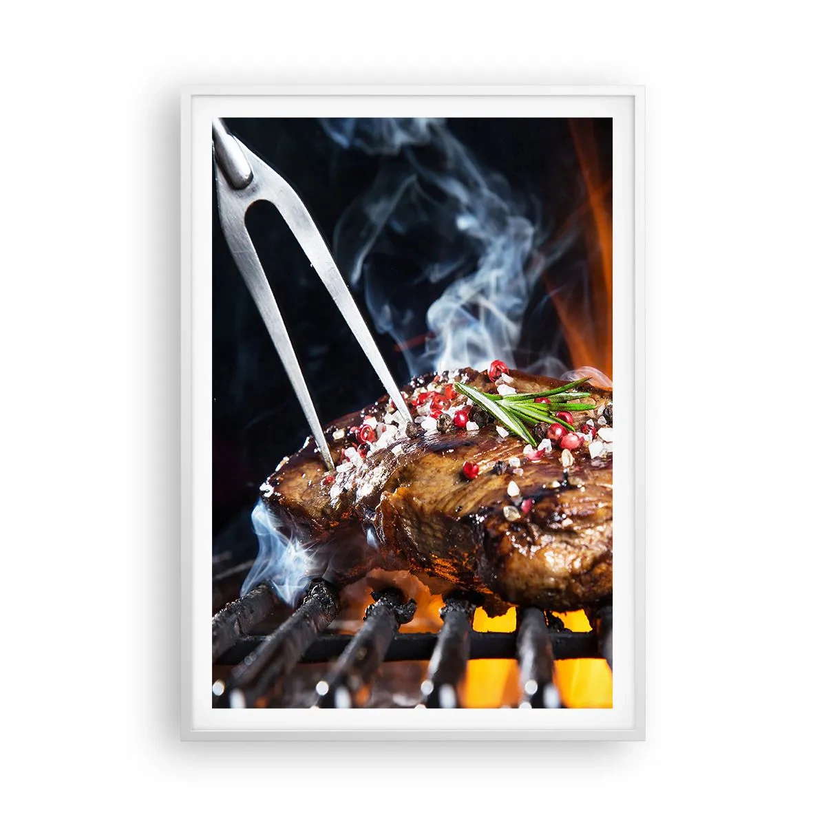 Plakát v bílém rámu - Šťavnaté a voňavé - 70x100 cm