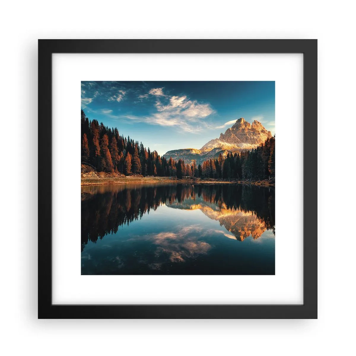 Plakát v černém rámu - Dvojitá krajina - 30x30 cm