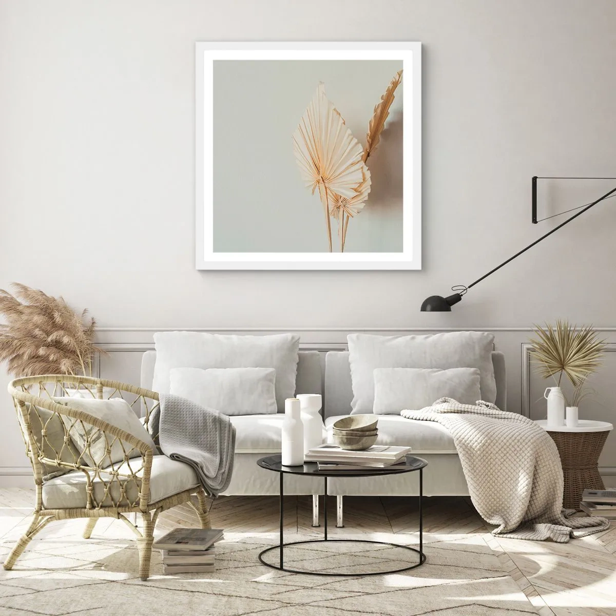 Plakát v bílém rámu - Když potřebuješ útěchu - 60x60 cm