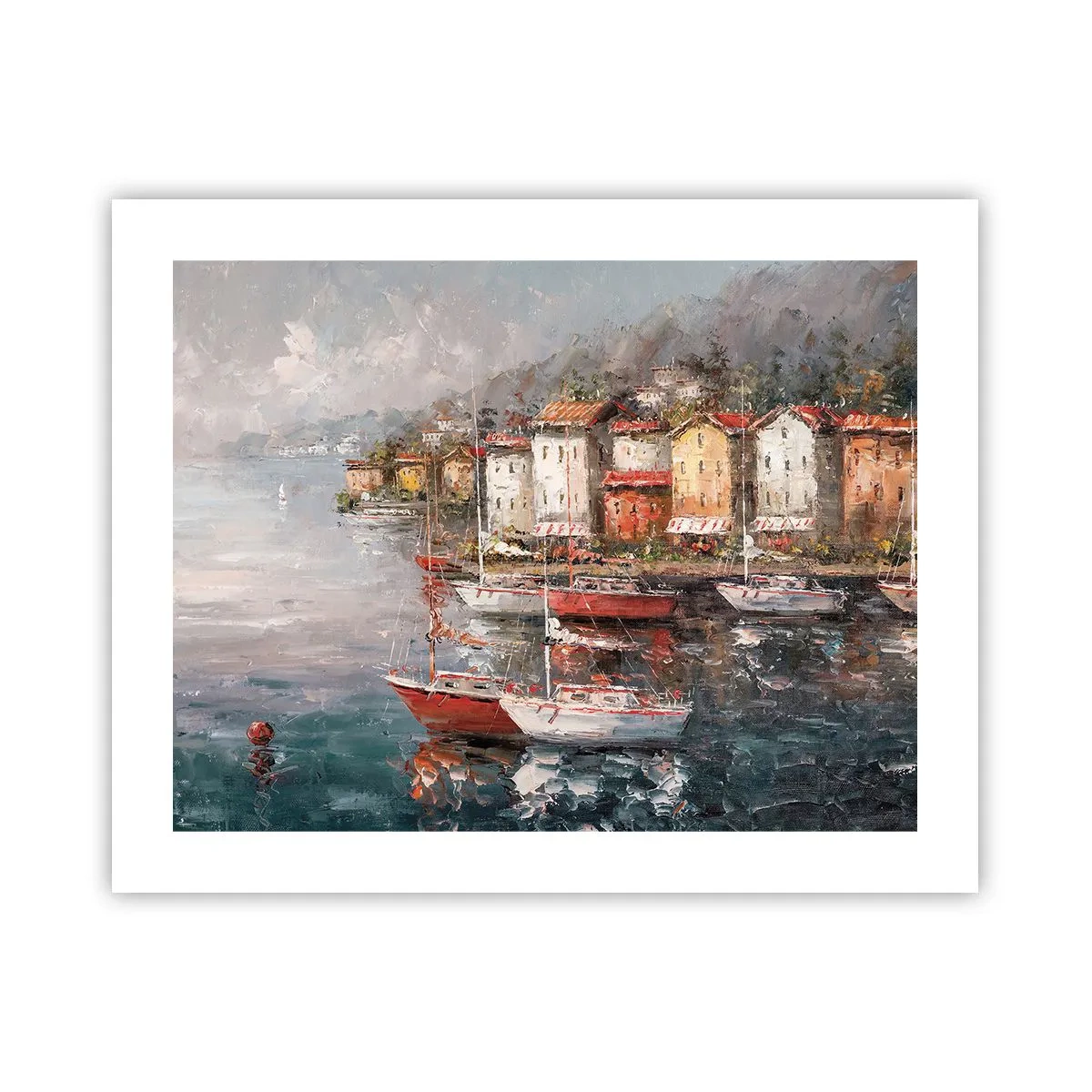Plakát - Romantický přístav - 50x40 cm