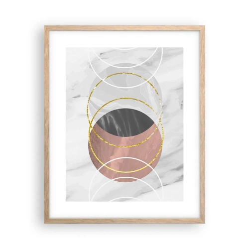 Plakát v rámu světlý dub - Hudba sfér - 40x50 cm