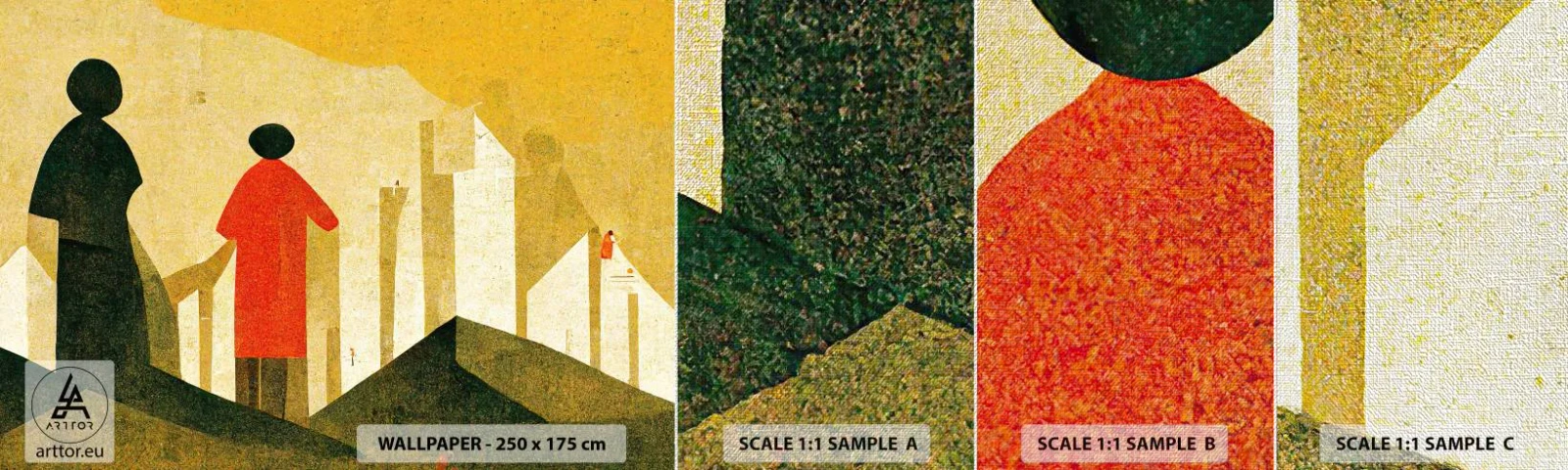 Vzor Fototapety Premium Canvas - Ještě hodně daleko - Lidé, Symbolismus, Kus - 100x30 cm