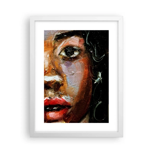 Plakát v bílém rámu - Černá a jas - 30x40 cm