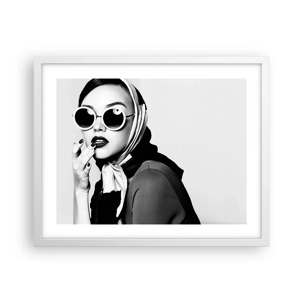 Plakát v bílém rámu - Pozdravy z 60. let - 50x40 cm