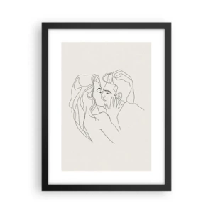 Plakát v černém rámu - Zamotaní citem - 30x40 cm
