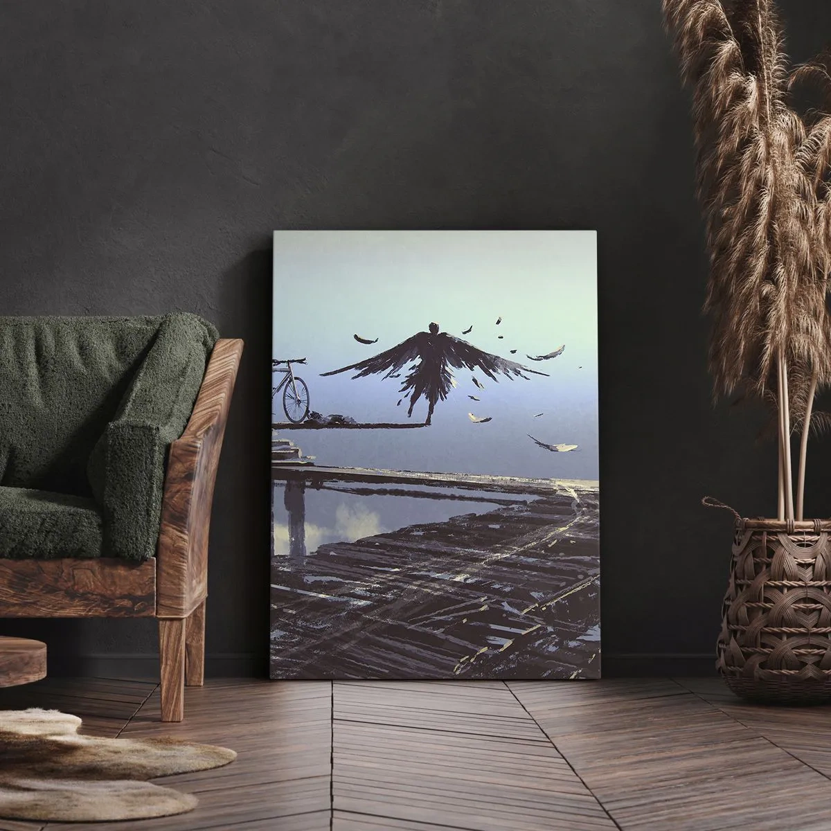 Obraz na plátně - Ikaros věčně živý - 65x120 cm