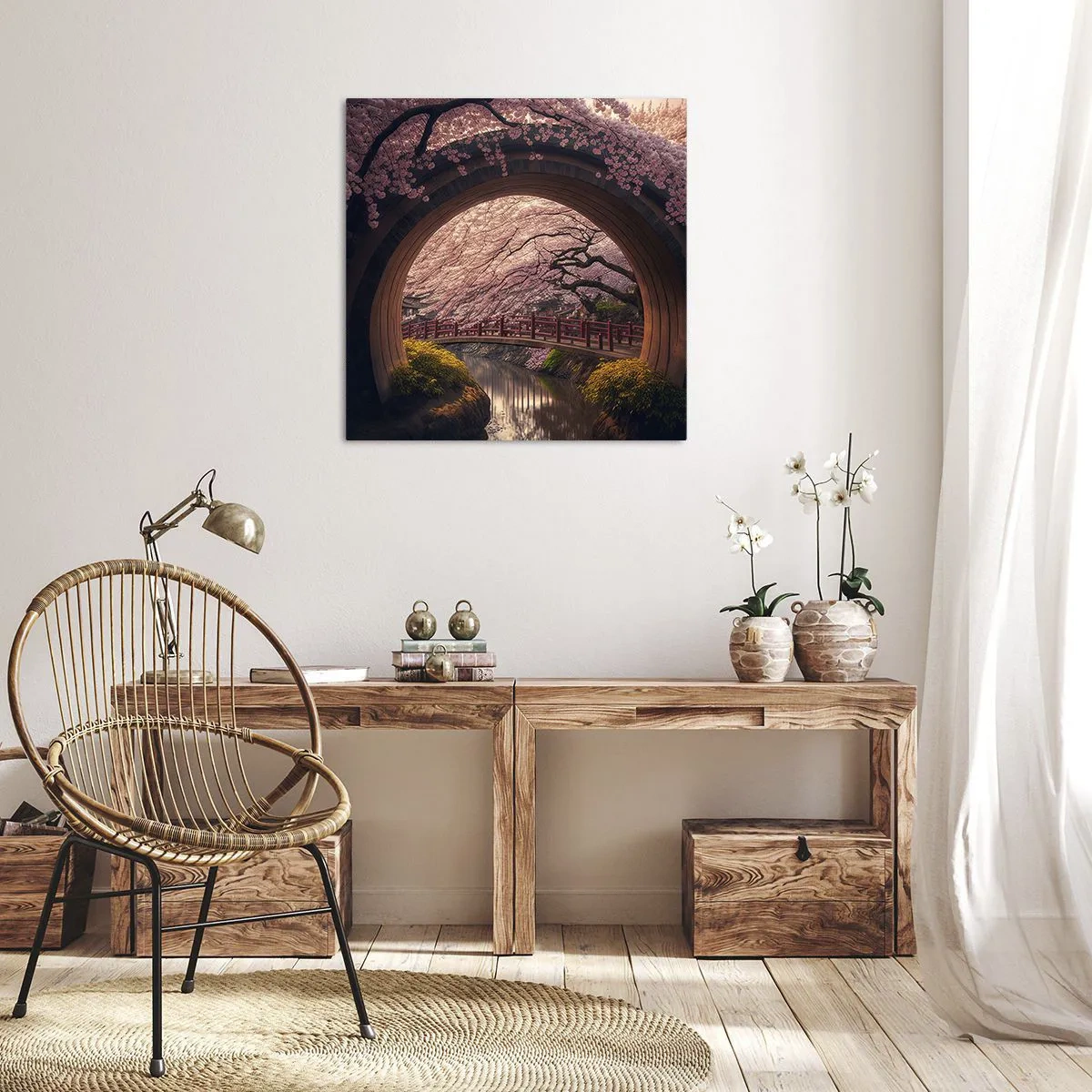 Obraz na plátně - Japonské jaro - 70x70 cm