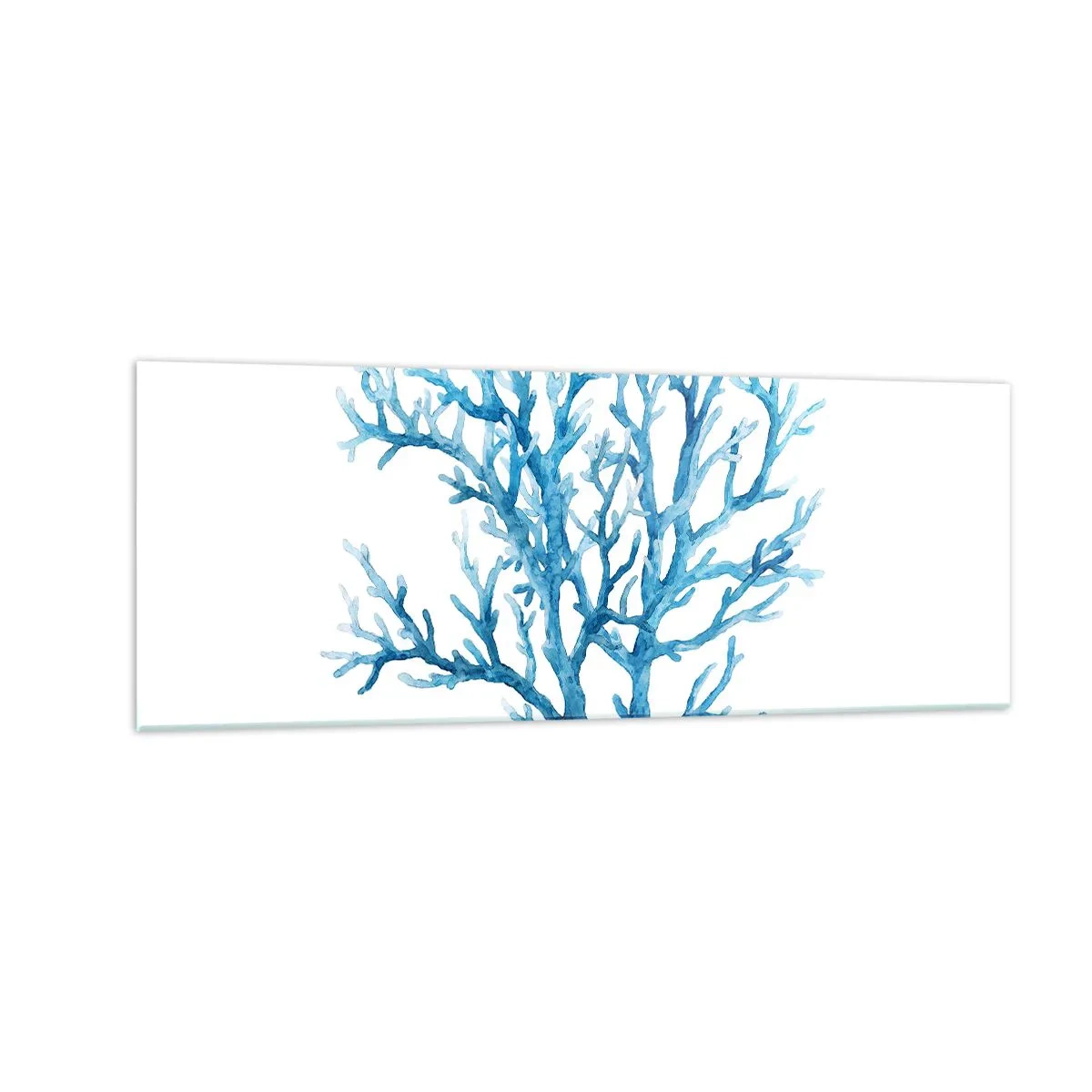 Obraz na skle - Mořský filigrán - 140x50 cm