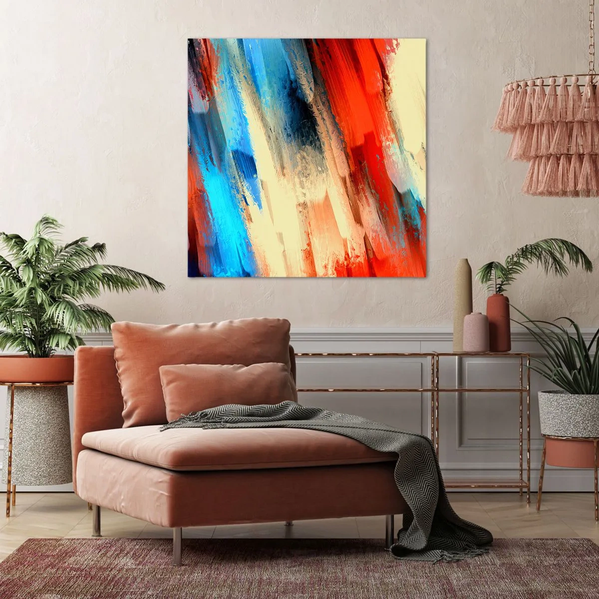 Obraz na plátně - Vodopád barev - 60x60 cm