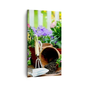 Obraz na plátně - Zahrádka Žofky - 45x80 cm
