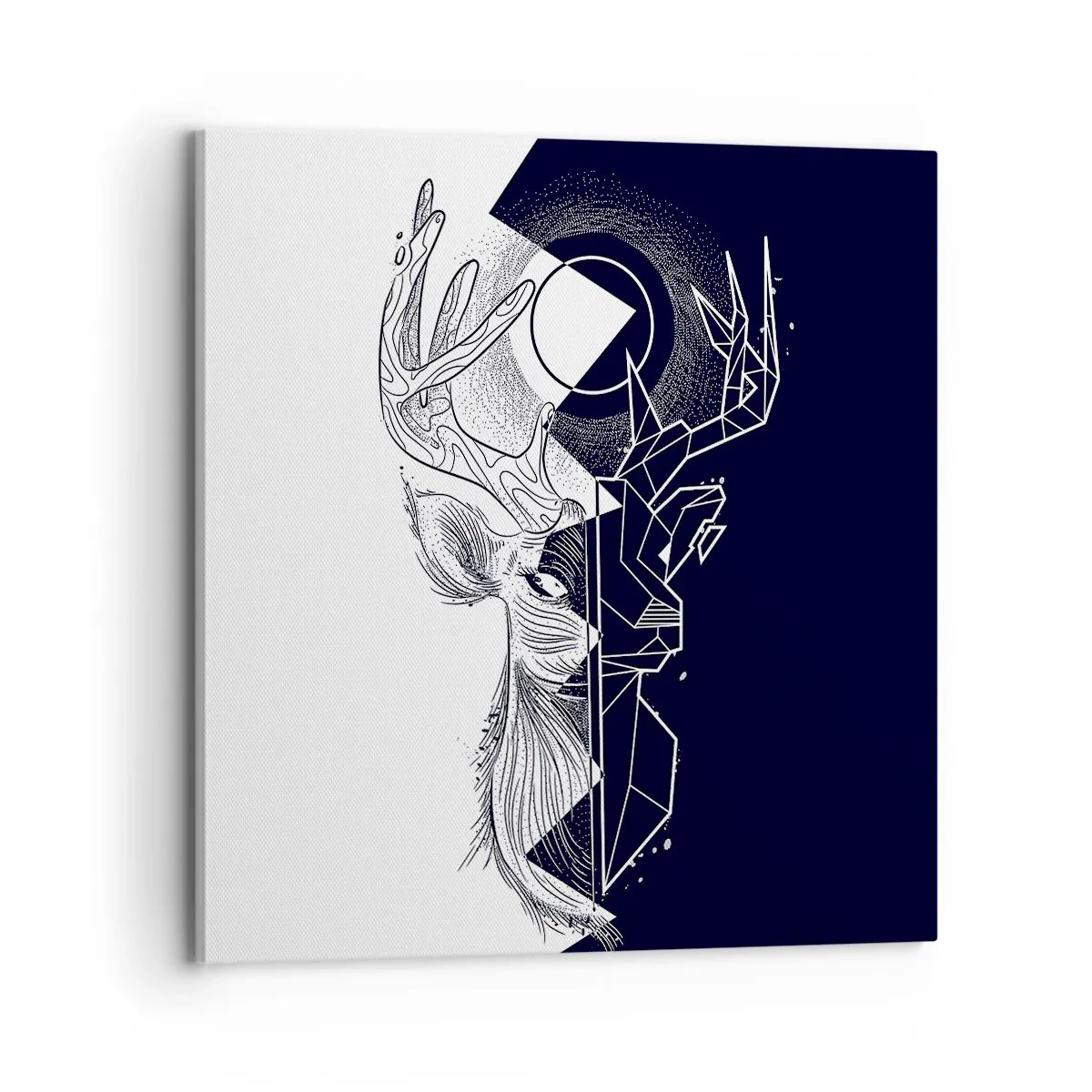 Obraz na plátně - Válka a jednota opaků - 70x70 cm