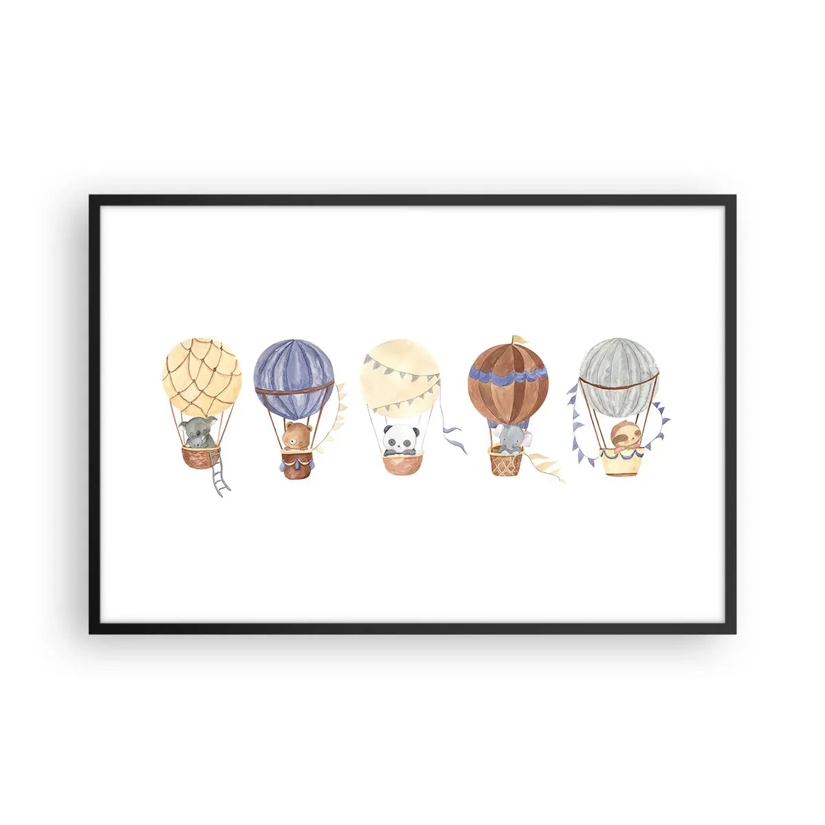 Plakát v černém rámu - Přátelé na cestách - 91x61 cm