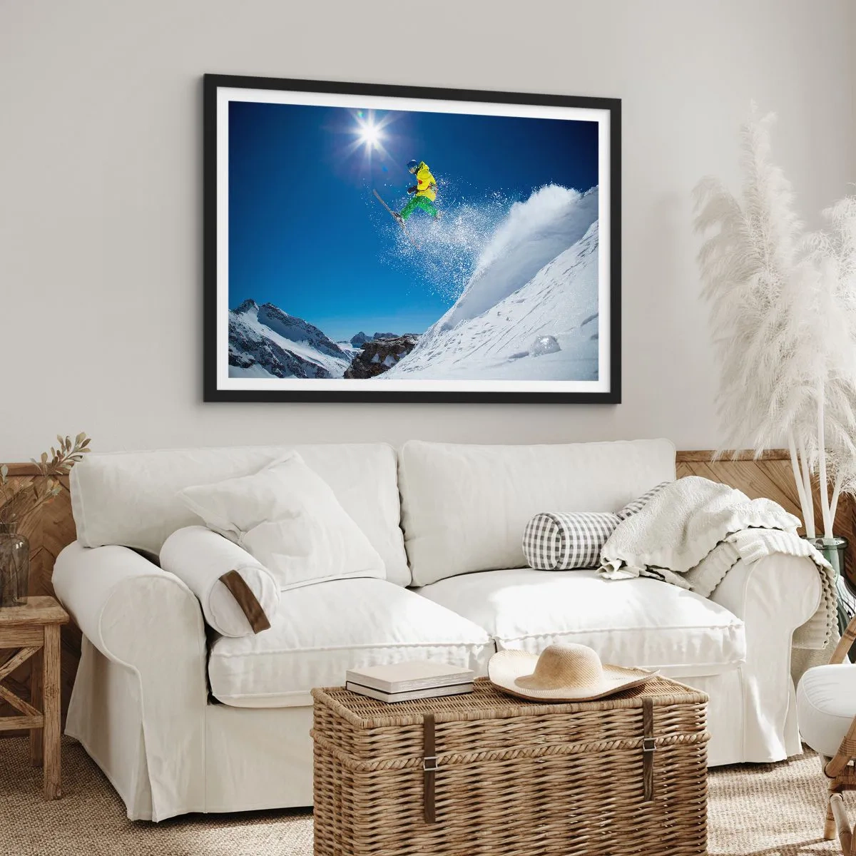 Plakát v černém rámu - Tančící s horami - 70x50 cm