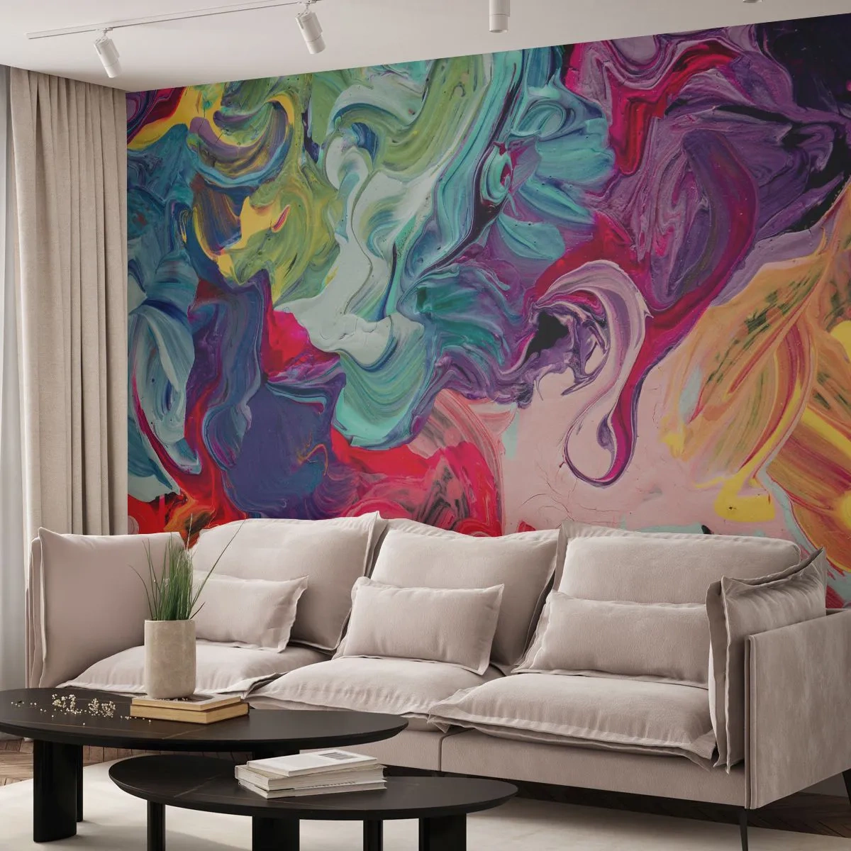 Fototapeta Standard Eco - Zrození barev - Abstrakce, Kus, Moderní vzor - 200x140 cm