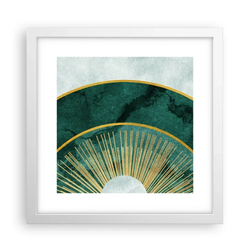 Plakát v bílém rámu - Jiná sluneční soustava - 30x30 cm