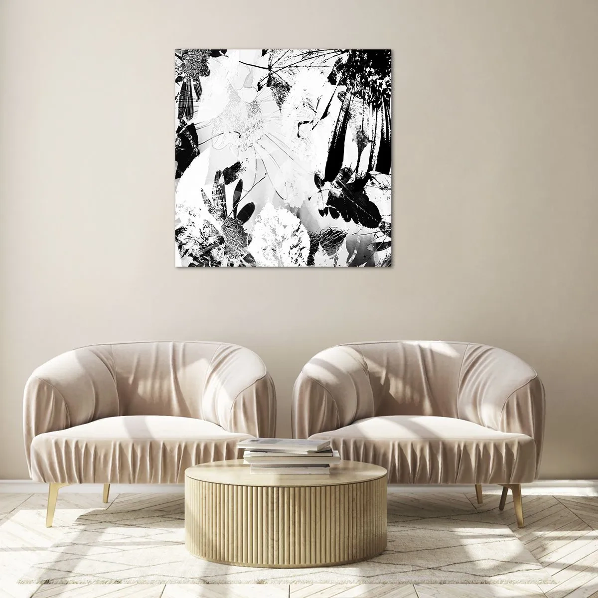 Obraz na skle - Podzim v negativu - 60x60 cm