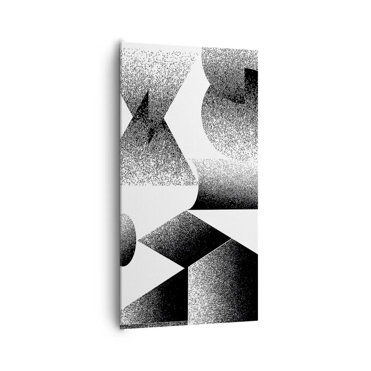 Obraz na plátně - Úhly a ovály - 65x120 cm