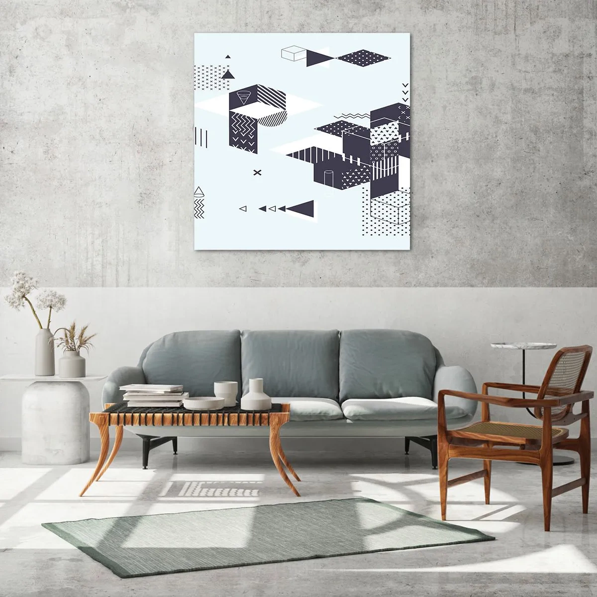 Obraz na skle - V duši matematika - 60x60 cm