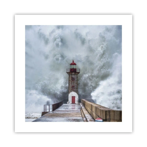 Plakát - Hukot vody, šum větru - 40x40 cm