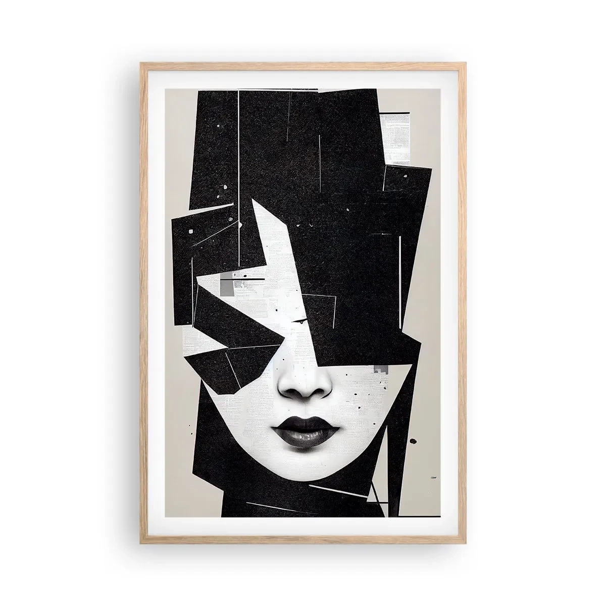 Plakát v rámu světlý dub - Hluboce skryté - 61x91 cm