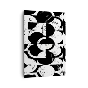 Obraz na plátně - Bílé je bílé a černé černé - 70x100 cm