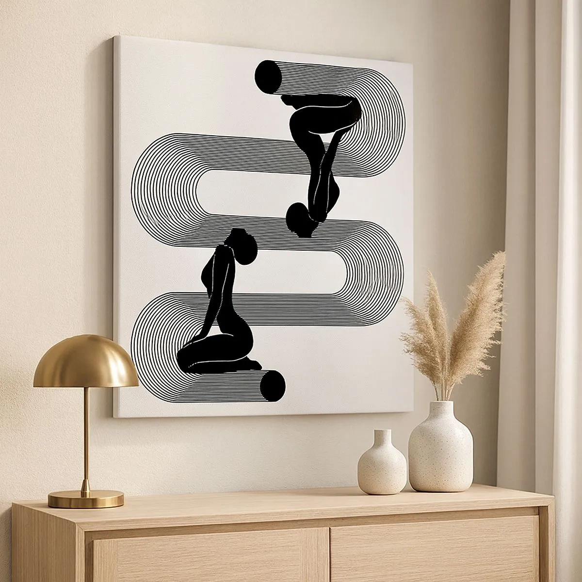 Obraz na plátně - Smyslná symetrie - 30x30 cm