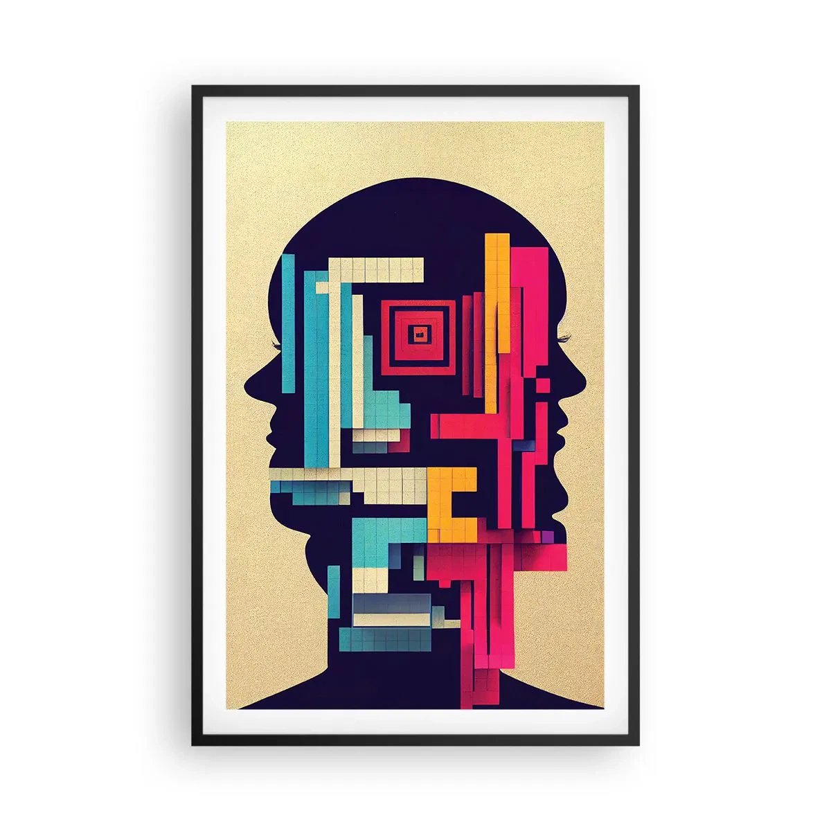 Plakát v černém rámu - Nové vazby - 61x91 cm