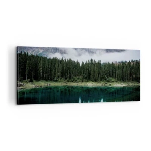 Obraz na plátně - Tiše, tiše, neprobuďme spící vodu…. - 100x40 cm