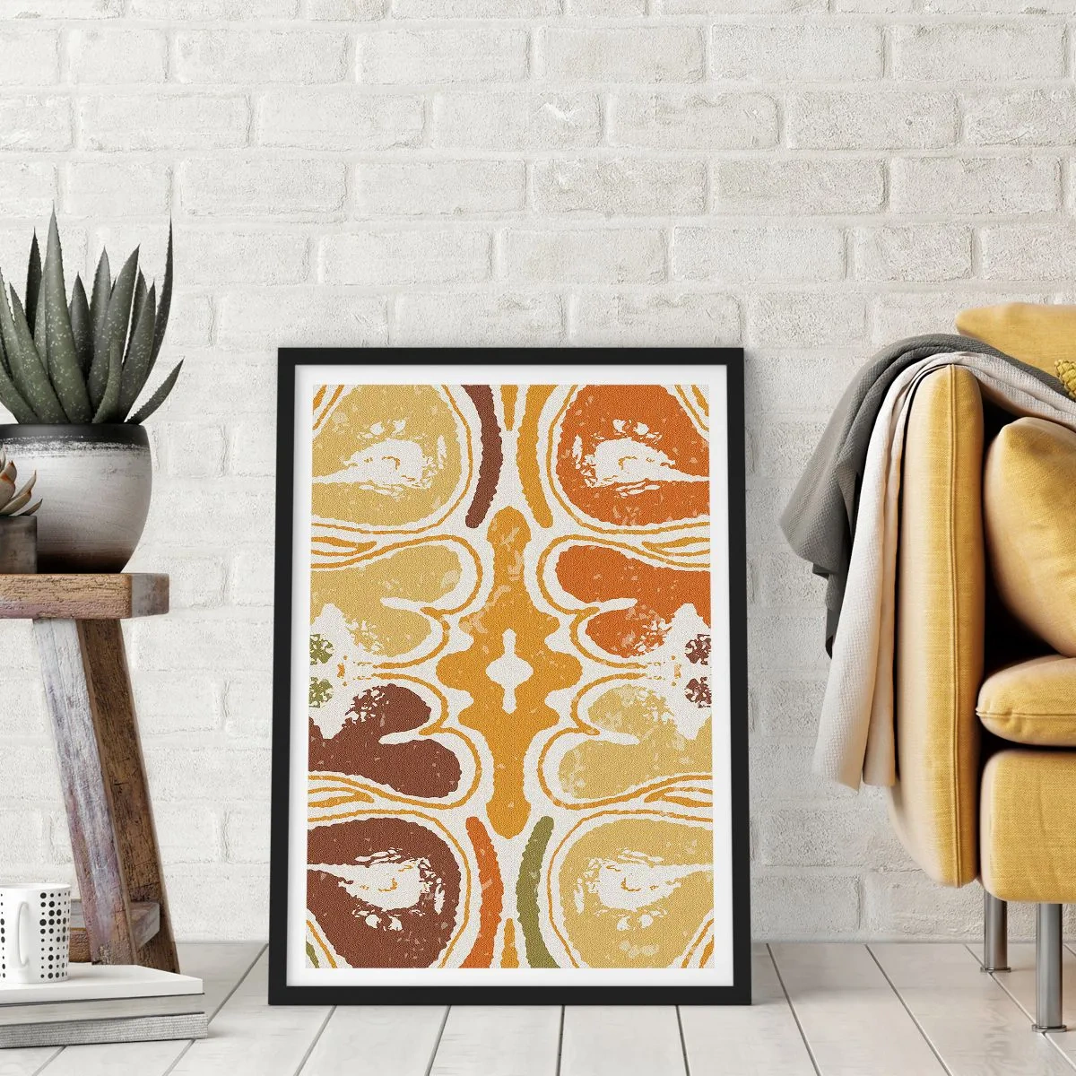 Plakát v černém rámu - Sentimentální abstrakce - 61x91 cm