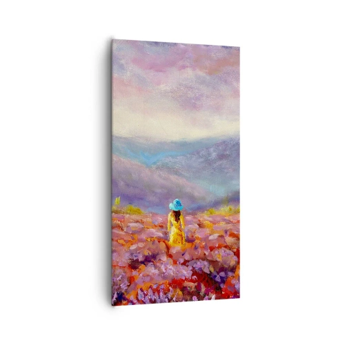Obraz na plátně - V levandulovém světě - 65x120 cm