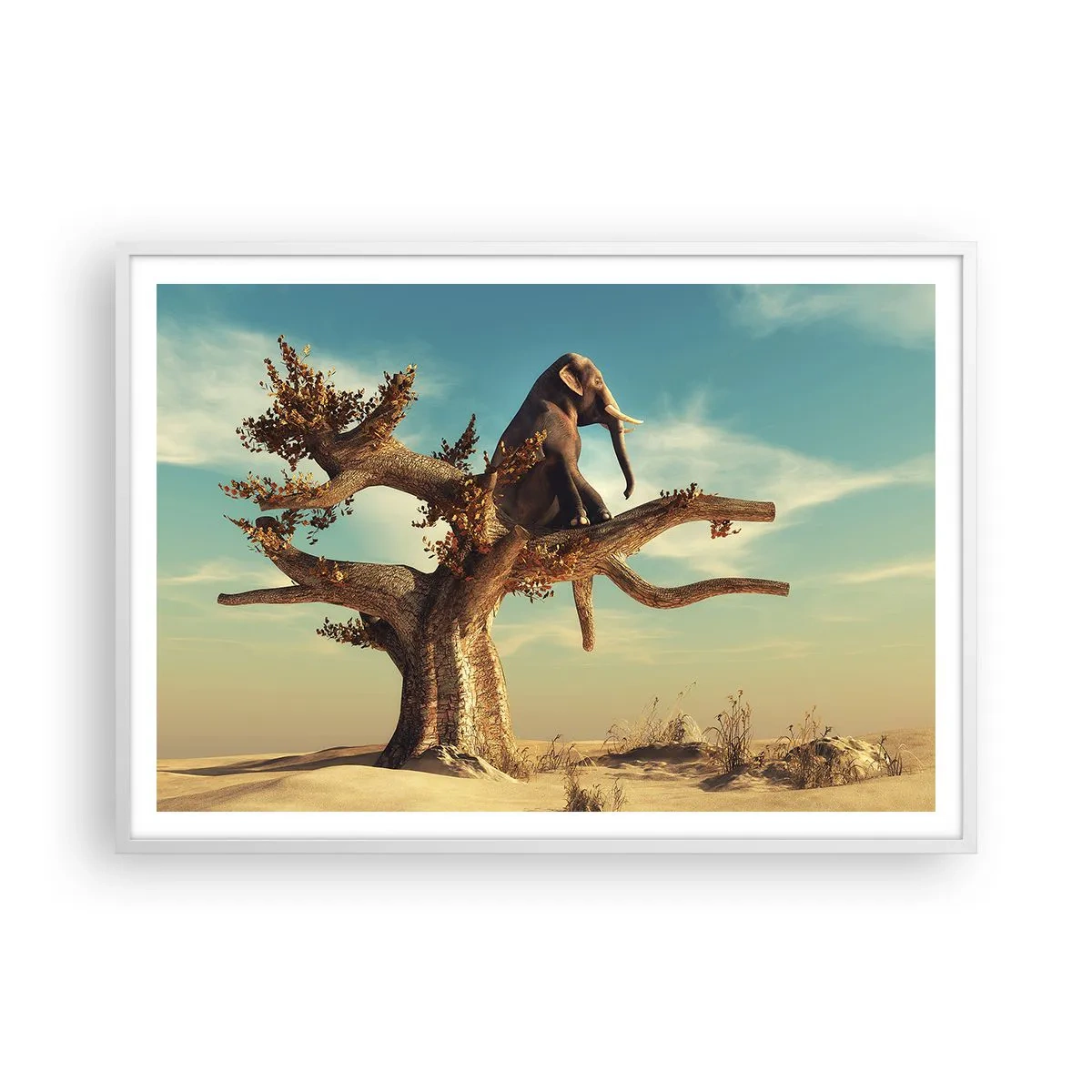 Plakát v bílém rámu - Nový úhel pohledu - 100x70 cm