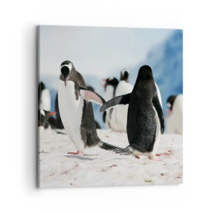 Obraz na plátně - Tanec na sněhu - 70x70 cm