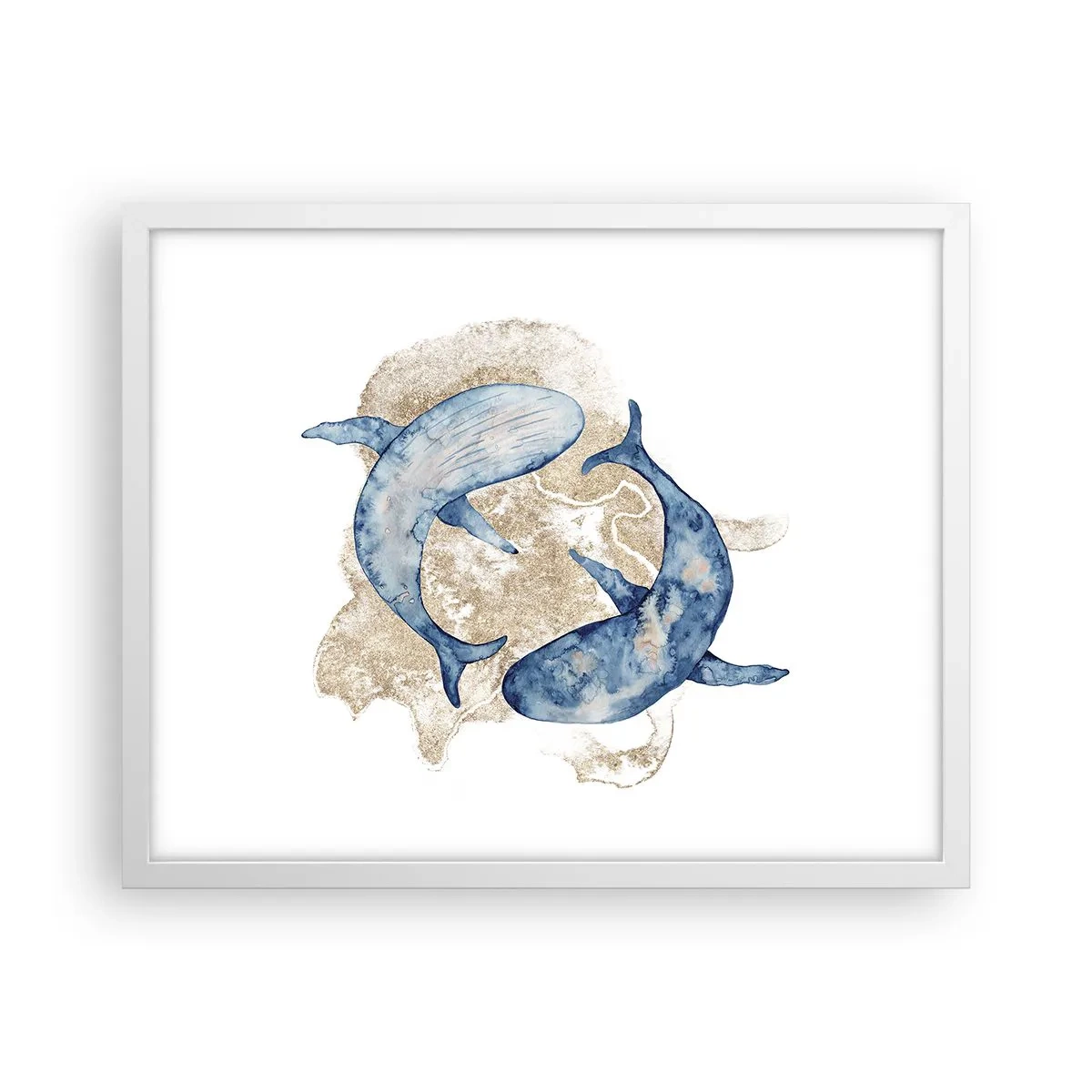 Plakát v bílém rámu - Přátelství nebo láska? - 50x40 cm