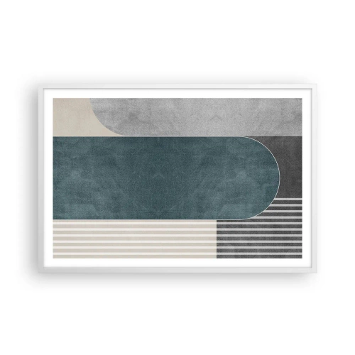 Plakát v bílém rámu - Kompozice na úrovni - 91x61 cm