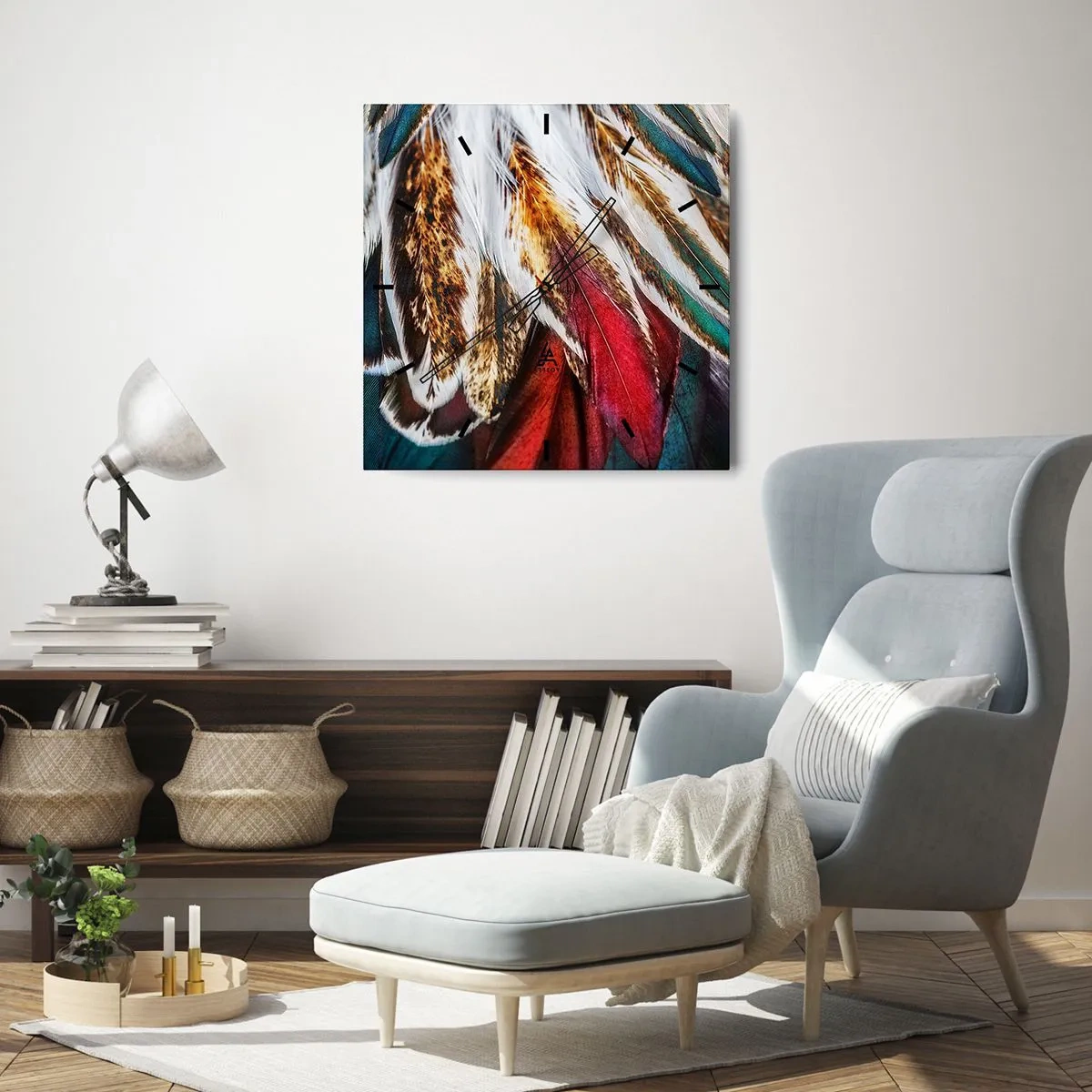 Nástěnné hodiny - Tajemství letu - 30x30 cm