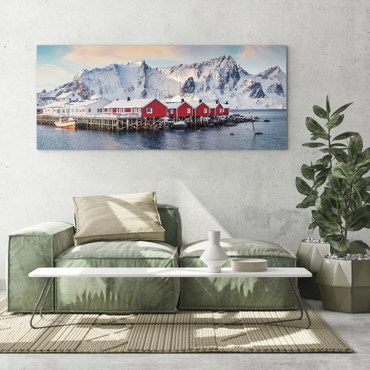 Obraz na skle - Severní útočiště - 120x50 cm
