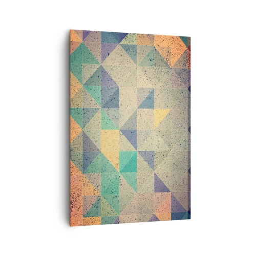Obraz na plátně - Republika trojúhelníků - 70x100 cm