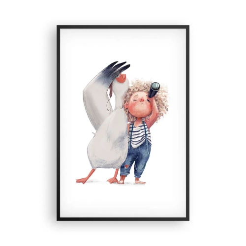 Plakát v černém rámu - Plán na skvělou cestu - 61x91 cm