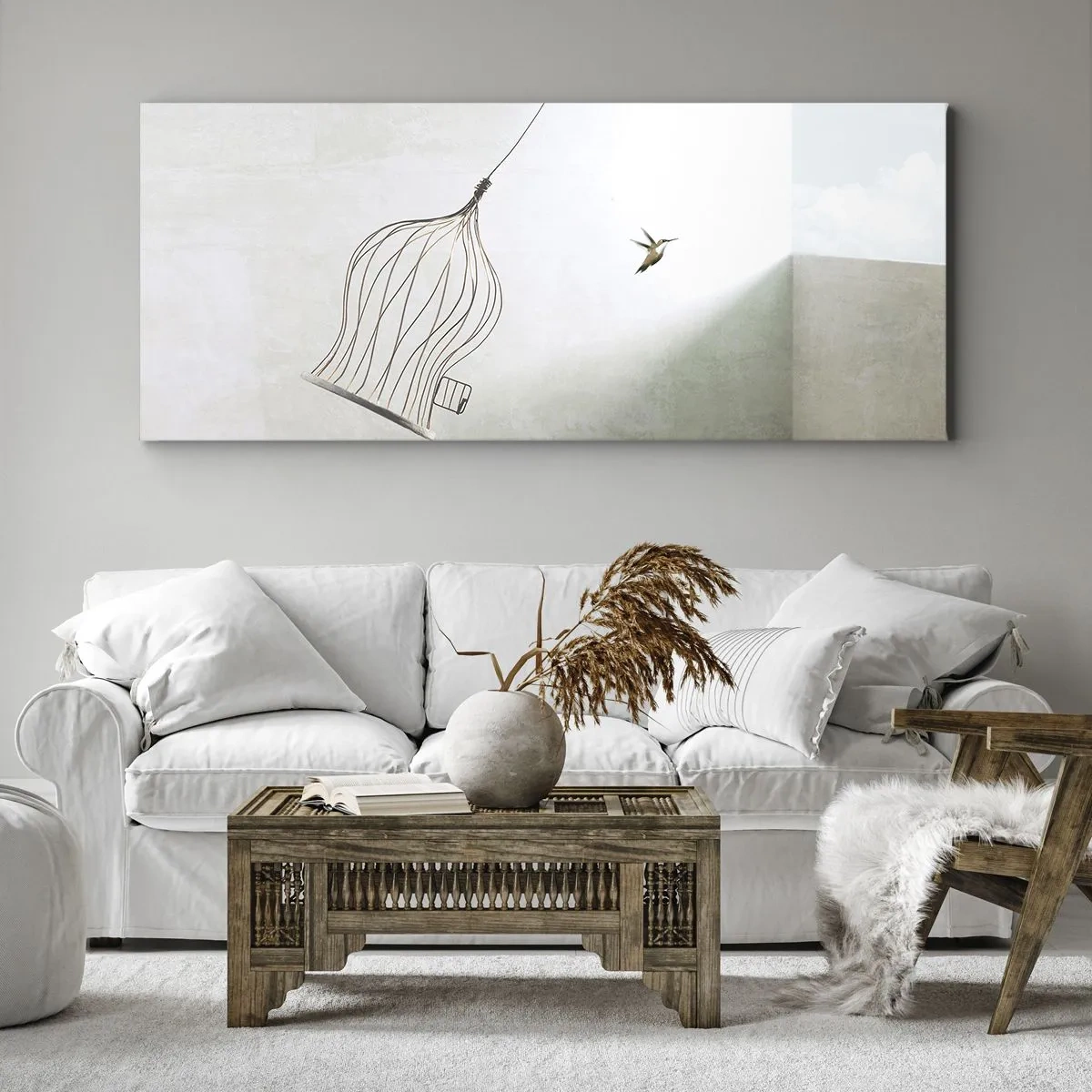Obraz na plátně - Ve svém živlu - 100x40 cm