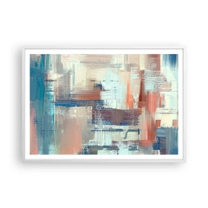 Plakát v bílém rámu - Dostat se ke světlu - 100x70 cm