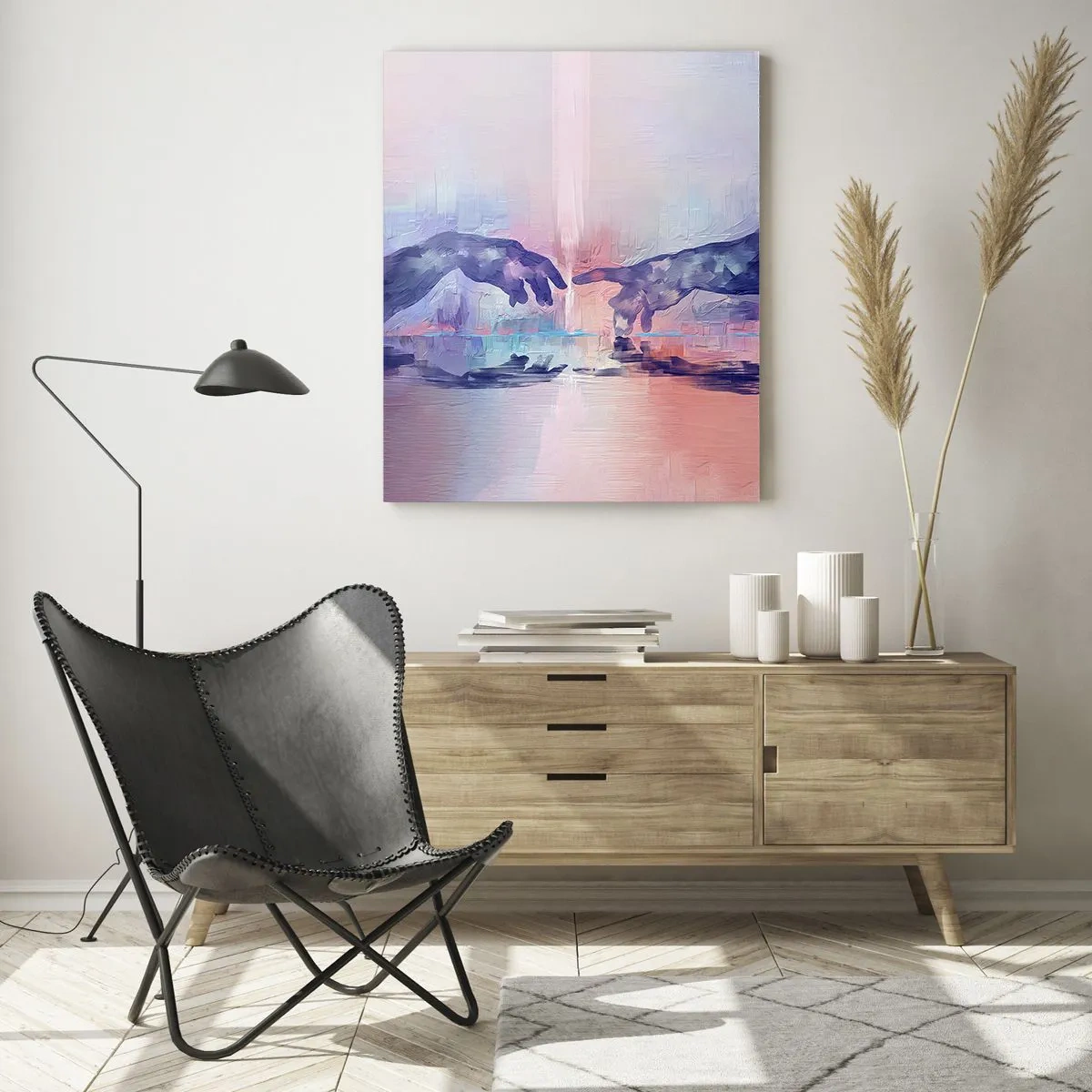 Obraz na skle - Božská jiskra života - 50x70 cm