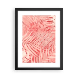 Plakát v černém rámu - Růžový koncept - 30x40 cm