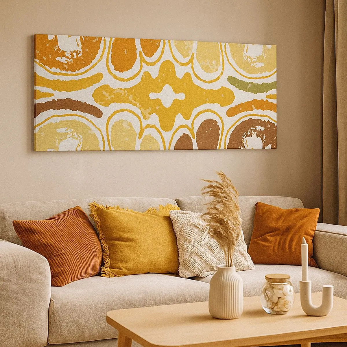 Obraz na plátně - Sentimentální abstrakce - 100x40 cm