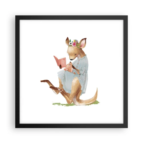 Plakát v černém rámu - Přečti mi, mami - 40x40 cm