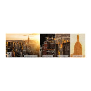 Vzor Fototapety Premium Sand - Růst na slunci - Město, New York, Architektura - 100x30 cm
